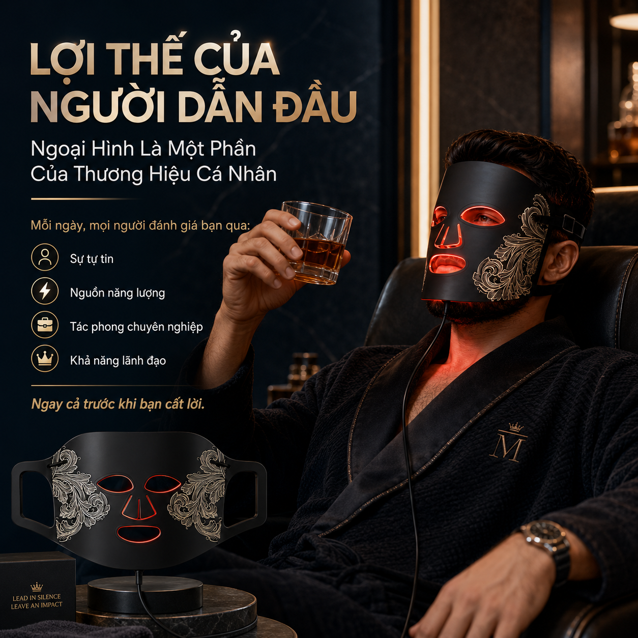 Người đàn ông thành đạt với JBA-FACE — lợi thế người dẫn đầu